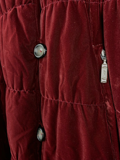 Women’s Vintage Luhta Studio Burgundy Quilted Coat