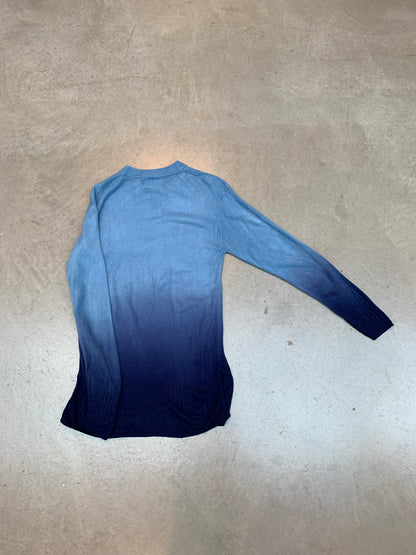 Versace Jeans Couture Gradient Blue Sweater