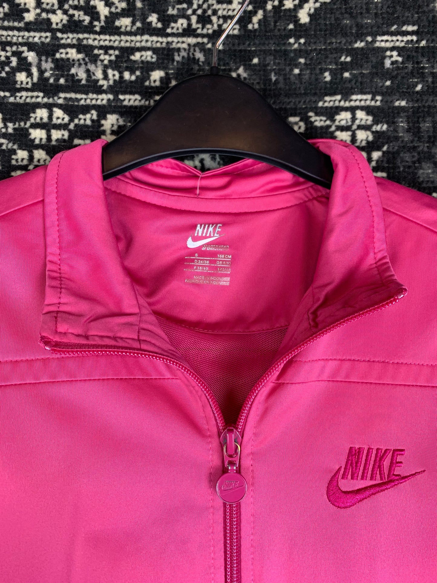Womens Pink Full Zip Nike Track Jacket