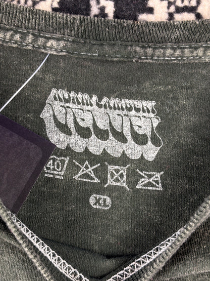 Adam Lambert "Velvet" Green Washed Graphic T-Shirt