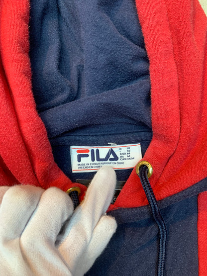 Vintage Fila Tricolor Panel Hoodie