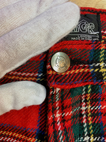 Tiger of London Red Plaid Tartan Punk Pants