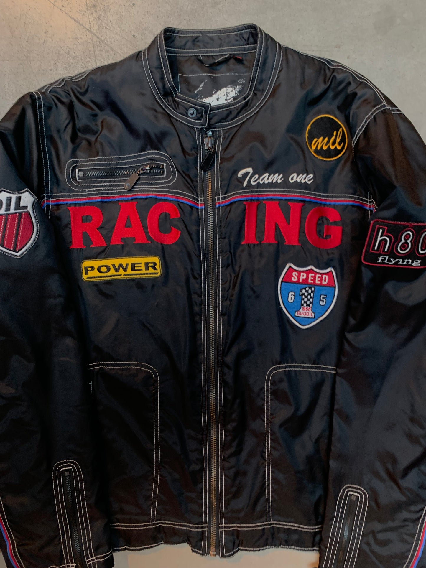 Mens Retro Racing Team Jacket