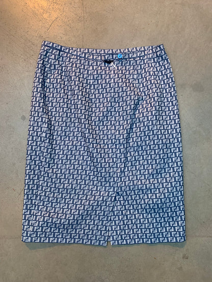 Vintage Women’s Fendi Monogram Blazer and Skirt Two-Piece Suit