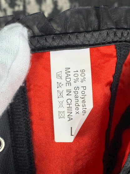 Women's Red Floral Lace Corset