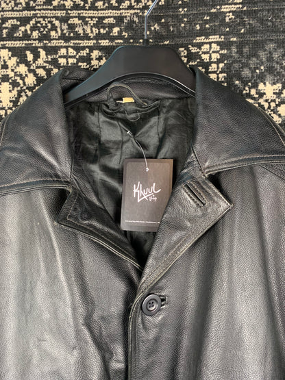 Vintage Unisex Black Leather Jacket
