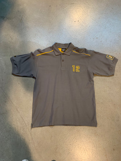 Vintage Men's Volvo Grey Polo Shirt