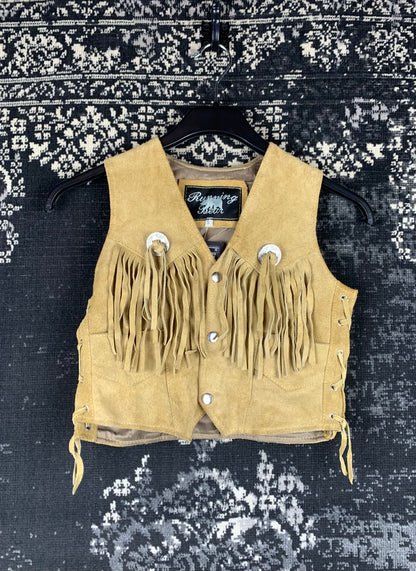 Women's Western Fringe Suede Leather Vest