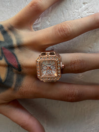 rose gold rectangle