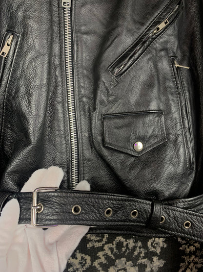 Louis International Men's Black Leather Jacket