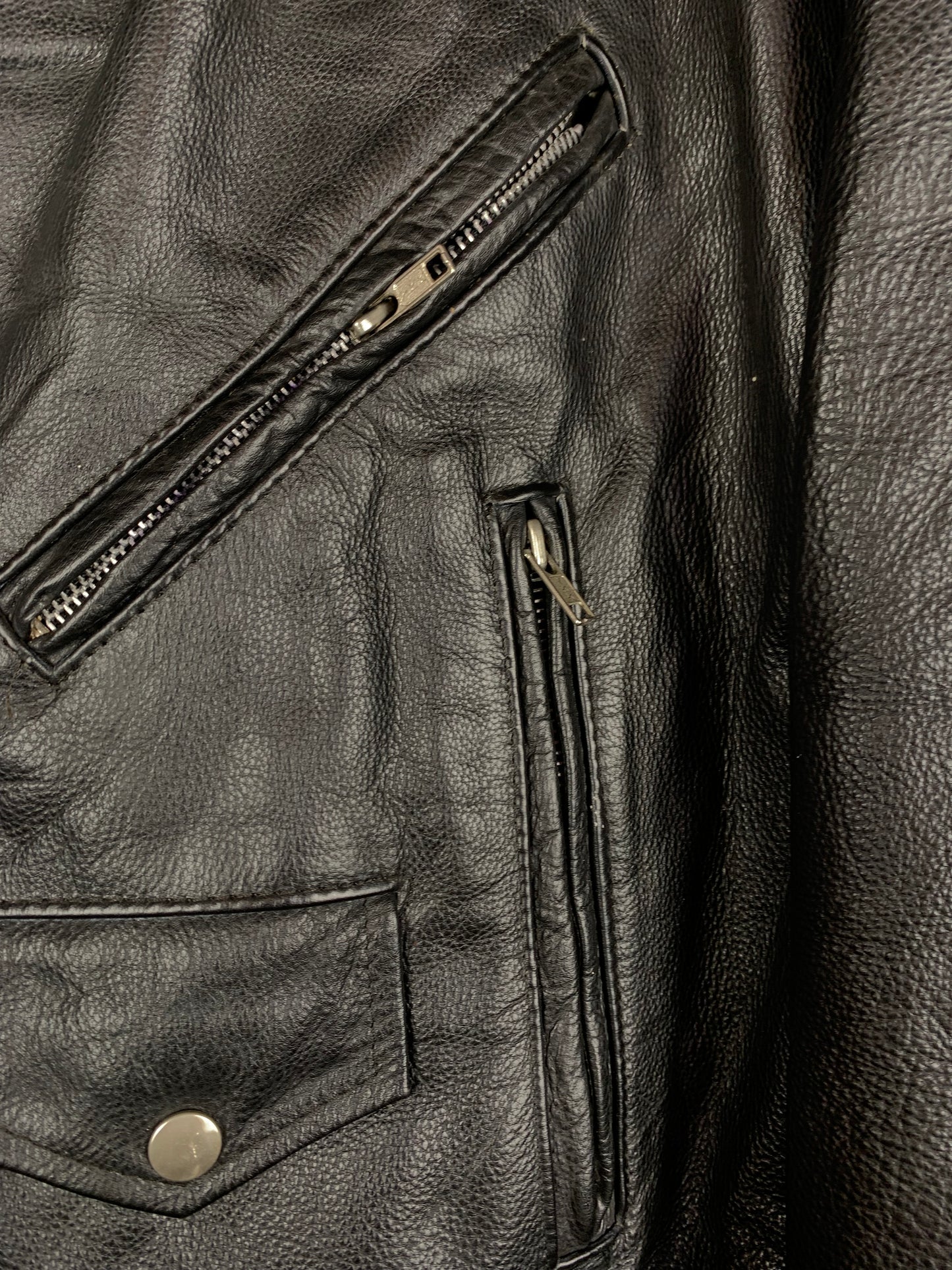 Louis International Men's Black Leather Jacket