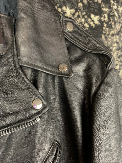 Louis International Men's Black Leather Jacket