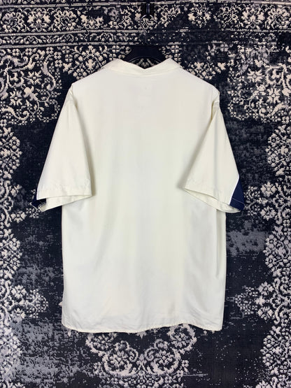 "Clockhouse" Beige and Black Button Up Shirt