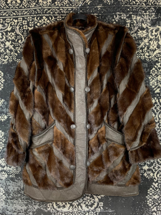 Vintage Horst Franken Brown Fur Coat